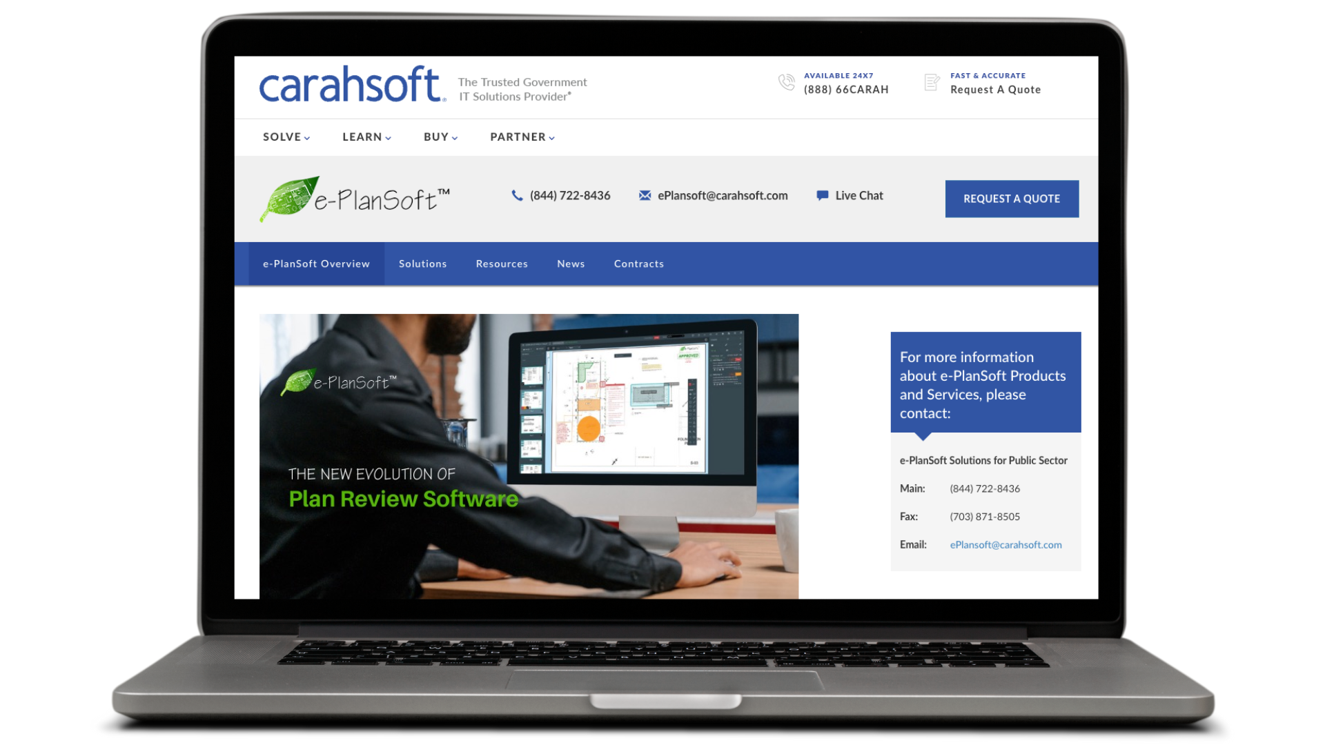 Simplifying Government Procurement Processes with e-PlanSoft™ and Carahsoft